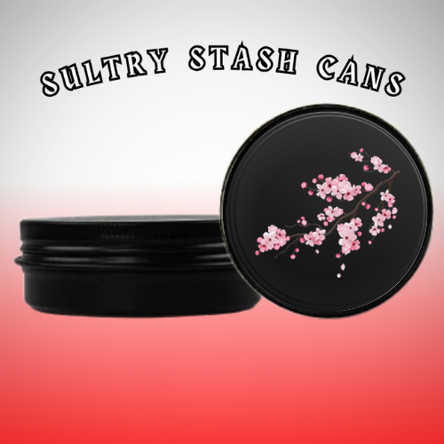 FLOWER Stash Tin - Round Storage Container