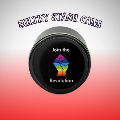 TRANS PRIDE Stash Tin - Round Storage Container (Several Styles)