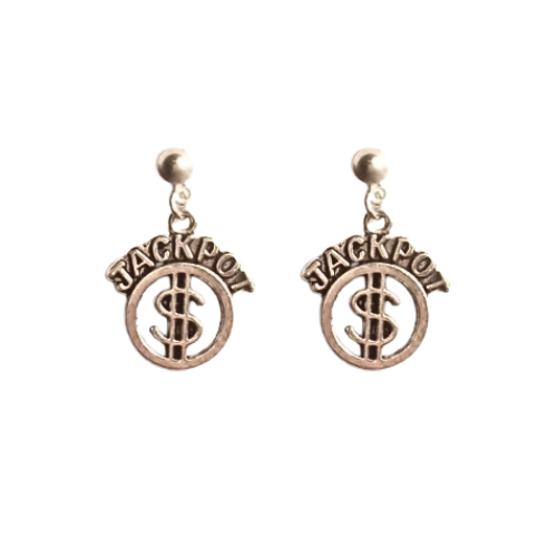 VEGAS CASINO JACKPOT EARRINGS