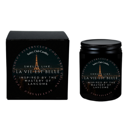 La Vie Est Belle Type Vegan Candle