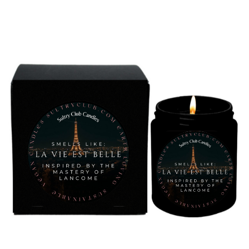 La Vie Est Belle Type Vegan Candle