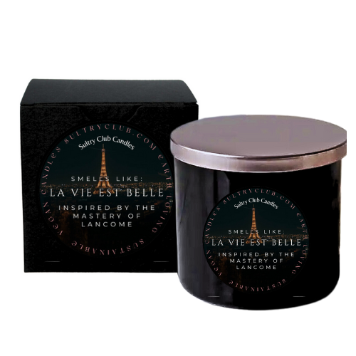 La Vie Est Belle Type Vegan Candle