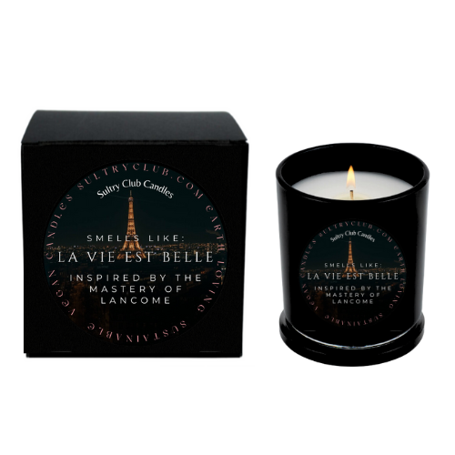 La Vie Est Belle Type Vegan Candle