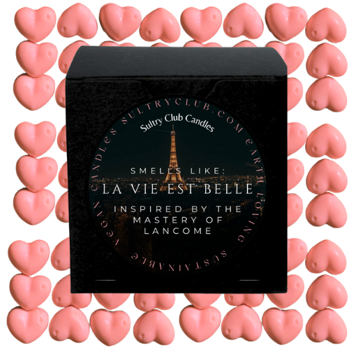 La Vie Est Belle Type Vegan Candle