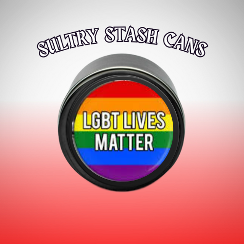 LBGTQ Stash Tin - Round Storage Container (Several Styles)