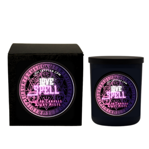 LOVE SPELL TYPE VEGAN CANDLE