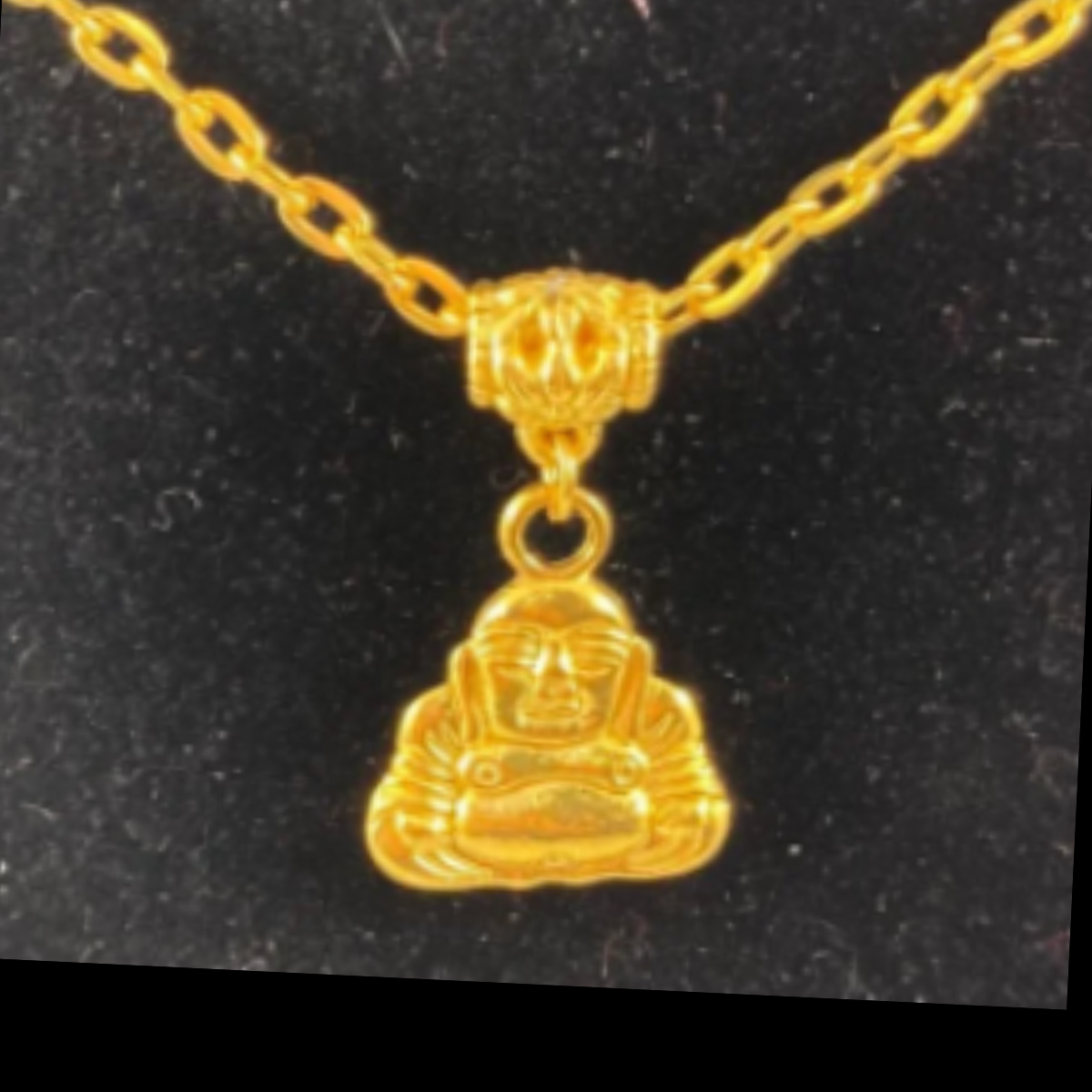 Laughing Buddha Minimalist Necklace