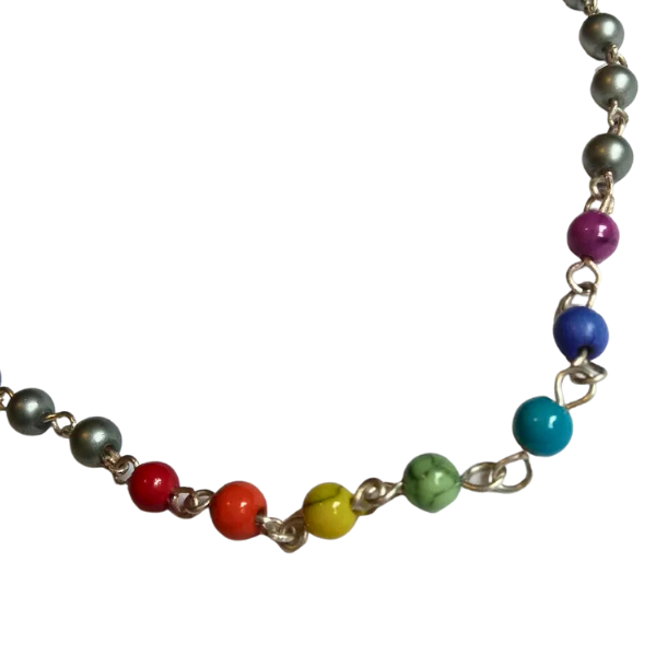 Rainbow Beaded Necklace