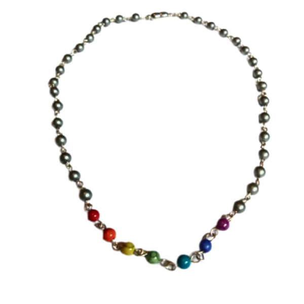 Rainbow Beaded Necklace