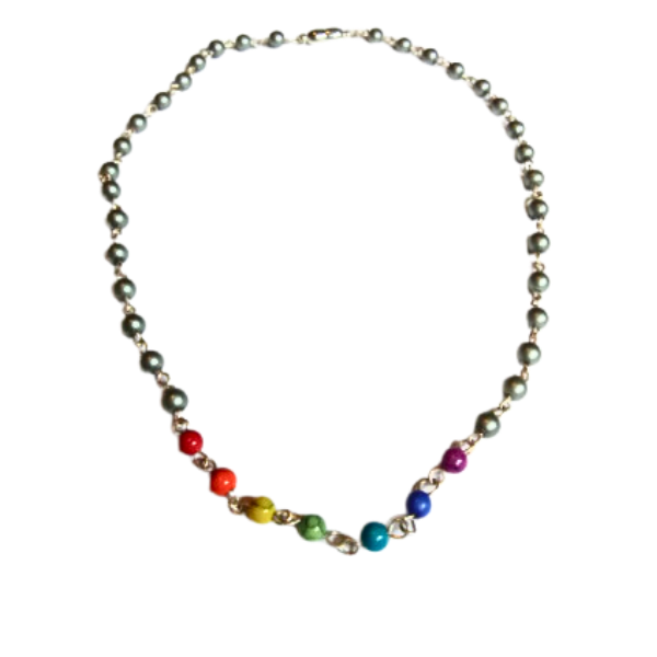 Rainbow Beaded Necklace