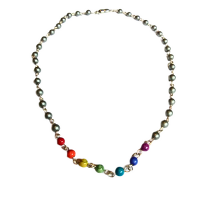 Rainbow Beaded Necklace