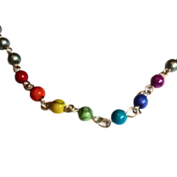 Rainbow Beaded Necklace