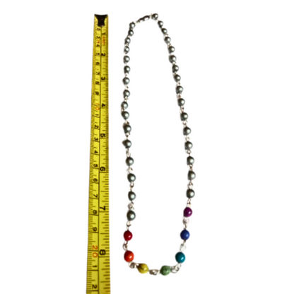 Rainbow Beaded Necklace