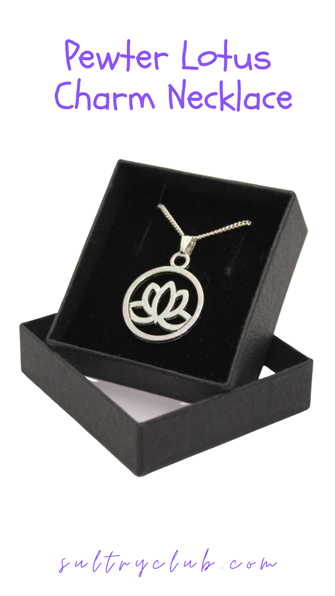 Lotus Charm Necklace