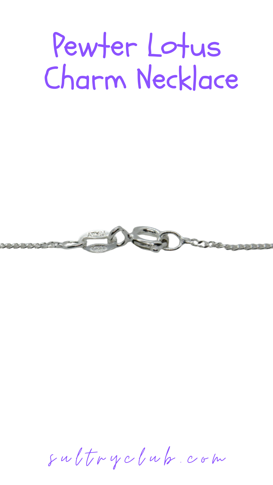 Lotus Charm Necklace