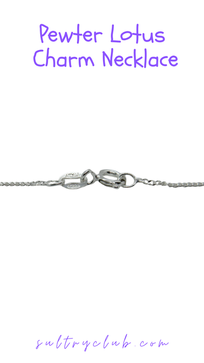 Lotus Charm Necklace