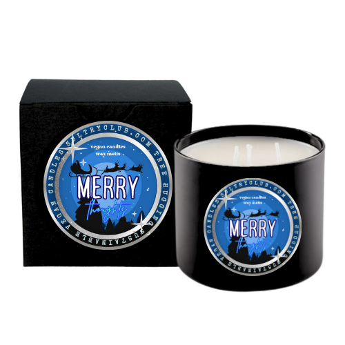 MERRY THOUGHTS 3 WICK HOLIDAY CANDLE