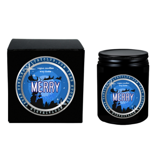 MERRY THOUGHTS 3 WICK HOLIDAY CANDLE