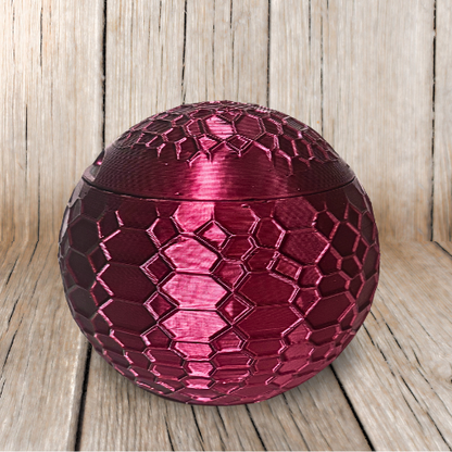 METALLIC STASH JAR WITH COVER 3D PRINT