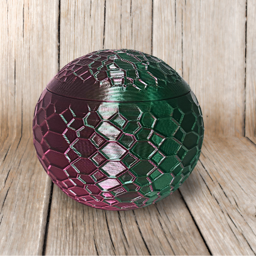 METALLIC STASH JAR WITH COVER 3D PRINT