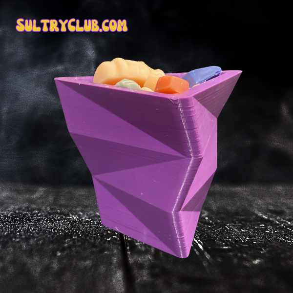 Origami Triangle Vase With Gothic Wax Melts