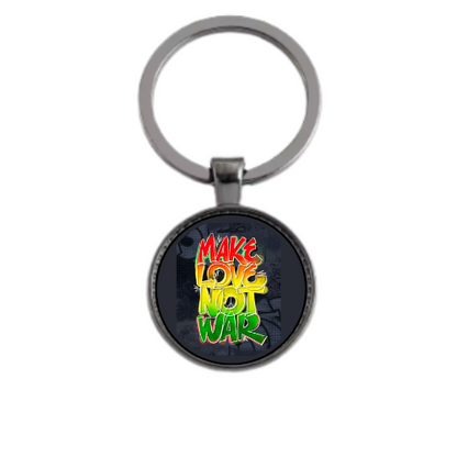 MAKE LOVE NOT WAR STYLE 1 Custom Keychain