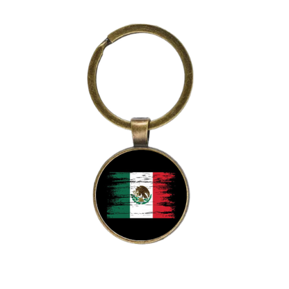 MEXICAN FLAG STYLE 1 Custom Keychain