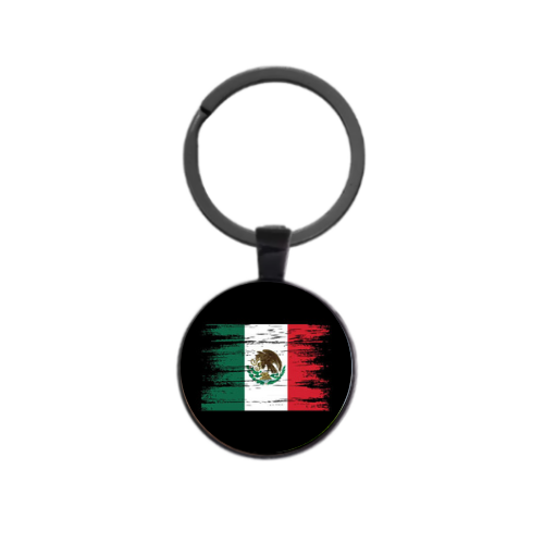 MEXICAN FLAG STYLE 1 Custom Keychain