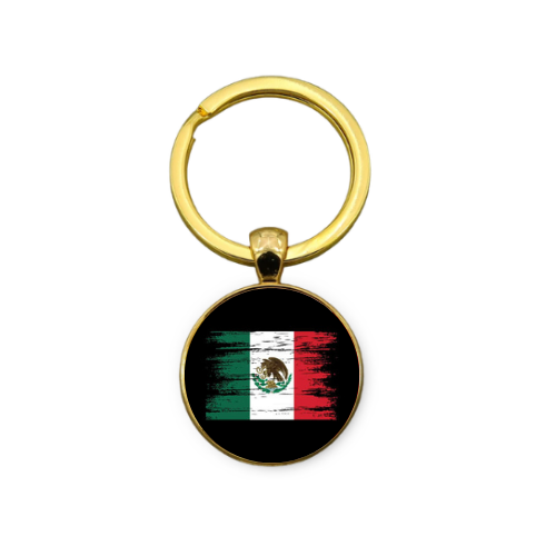 MEXICAN FLAG STYLE 1 Custom Keychain