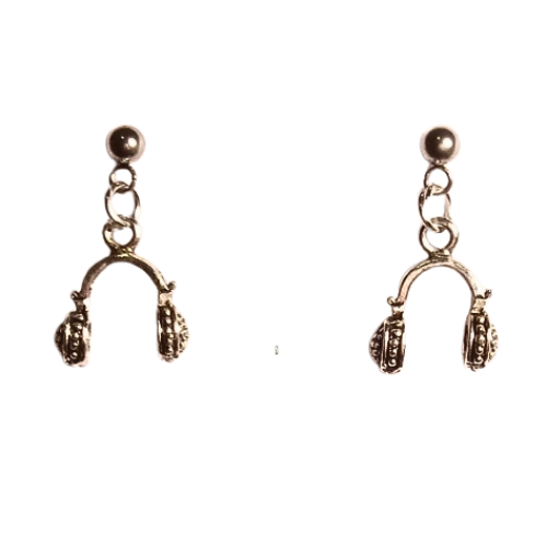 Mini Headphone Charm Earrings