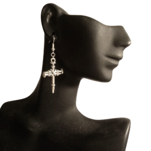 MINIMALIST CROSS EARRINGS