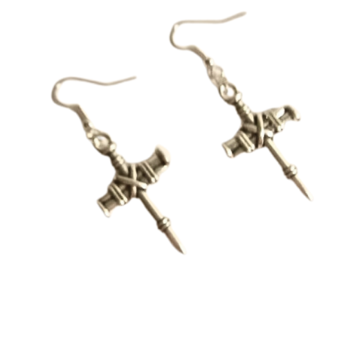 MINIMALIST CROSS EARRINGS