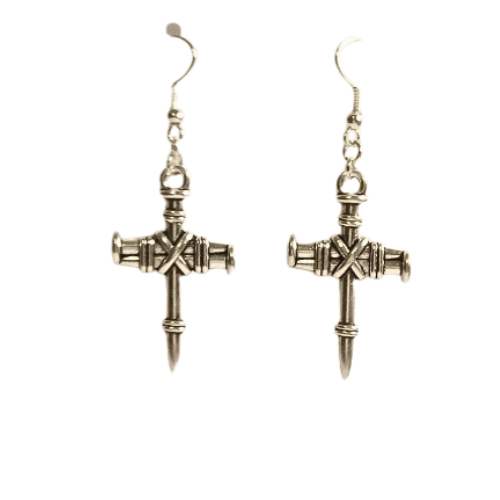 MINIMALIST CROSS EARRINGS