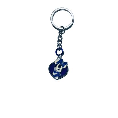 Minnie Mouse Heart Charm Keychain