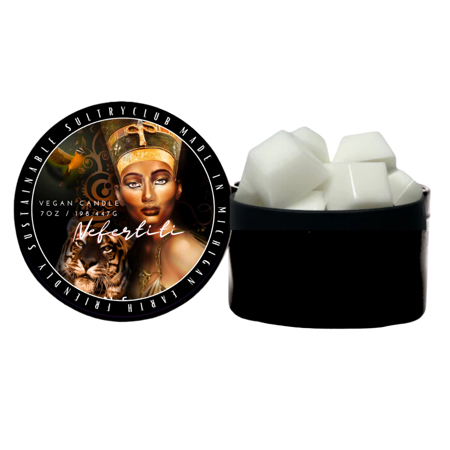 NEFERTITI -EGYPTIAN MUSK- VEGAN CANDLE