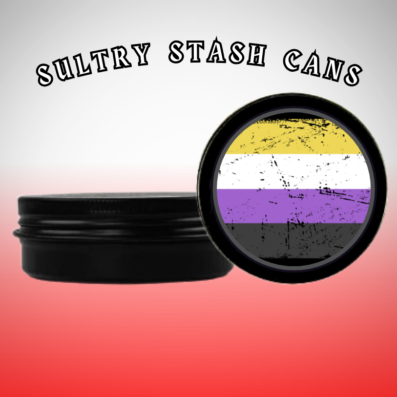 LBGTQ Stash Tin - Round Storage Container (Several Styles)