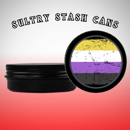 TRANS PRIDE Stash Tin - Round Storage Container (Several Styles)