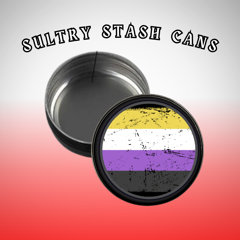 LBGTQ Stash Tin - Round Storage Container (Several Styles)