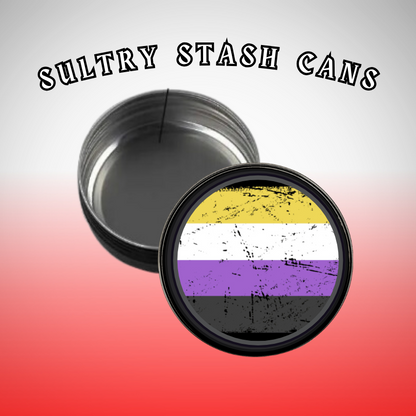 TRANS PRIDE Stash Tin - Round Storage Container (Several Styles)