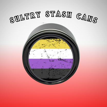 TRANS PRIDE Stash Tin - Round Storage Container (Several Styles)