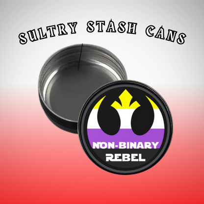 TRANS PRIDE Stash Tin - Round Storage Container (Several Styles)