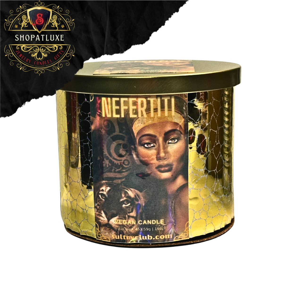 NEFERTITI -EGYPTIAN MUSK- VEGAN CANDLE