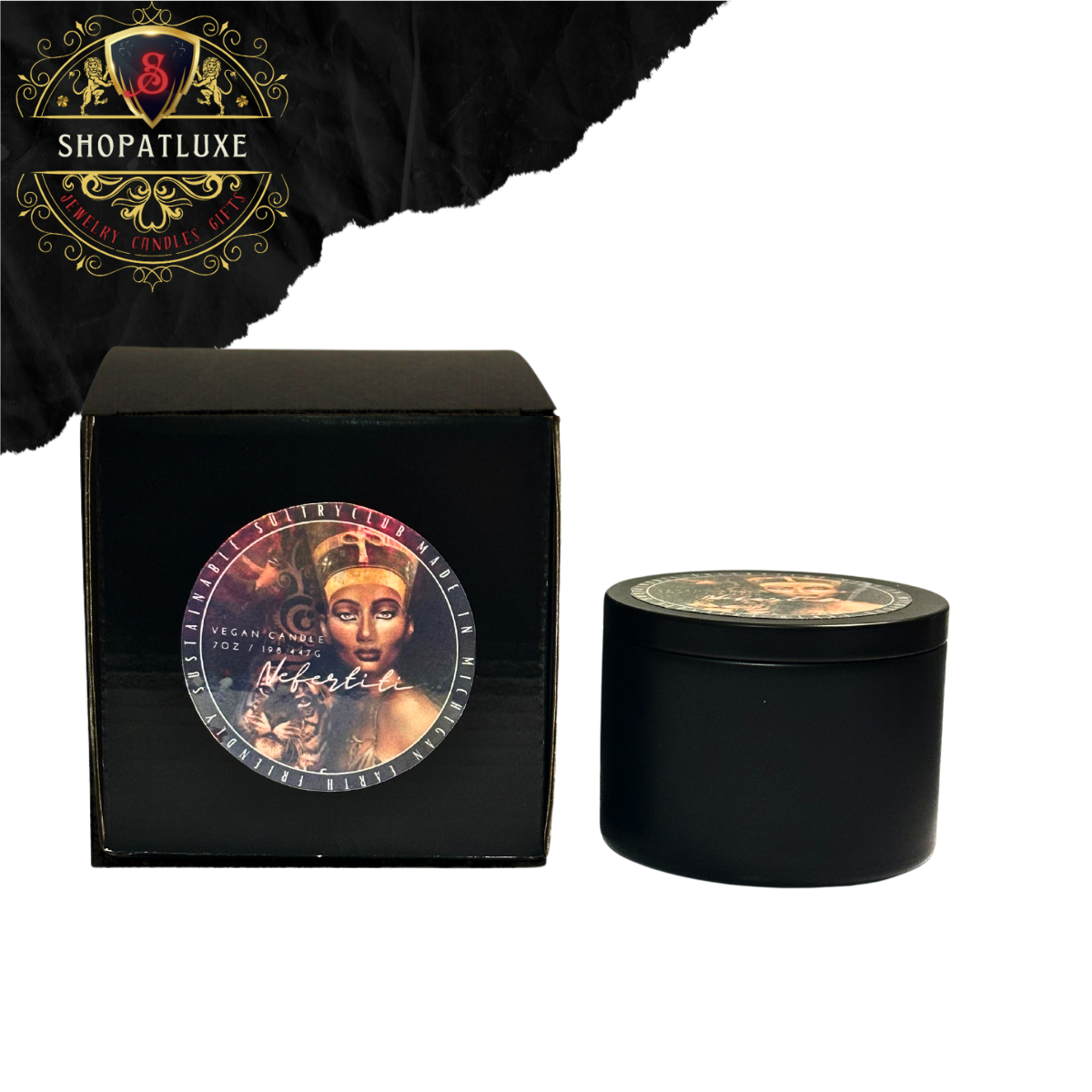 NEFERTITI -EGYPTIAN MUSK- VEGAN CANDLE