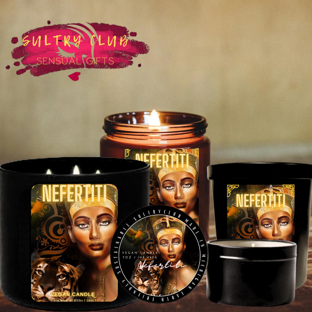 NEFERTITI -EGYPTIAN MUSK- VEGAN CANDLE