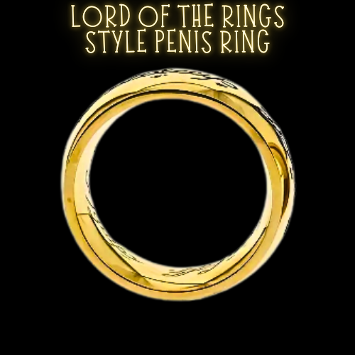 One to rule them all" LOTR Cock Ring - Gold Penis Ring