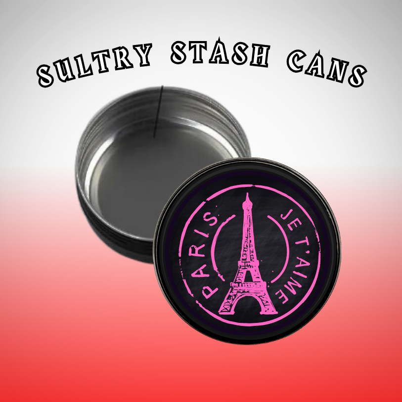 PARIS Stash Tin - Round Storage Container