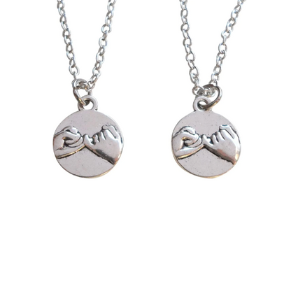 PINK PROMISE BEST FRIENDS NECKLACE PAIR