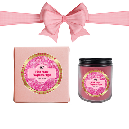 PINK SUGAR TYPE Candle