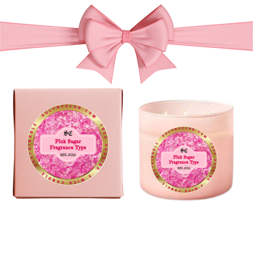 PINK SUGAR TYPE Candle