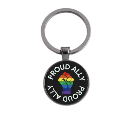 PROUD ALLY Custom Keychain